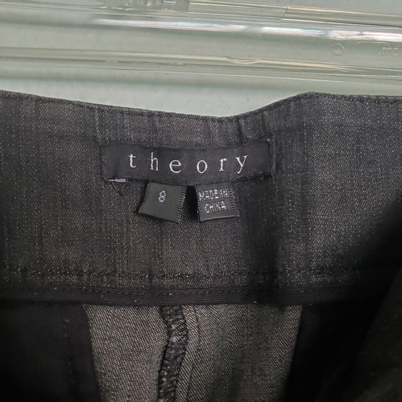 Theory Brione Missouri Denim Trousers Size 8 - Picture 5 of 8